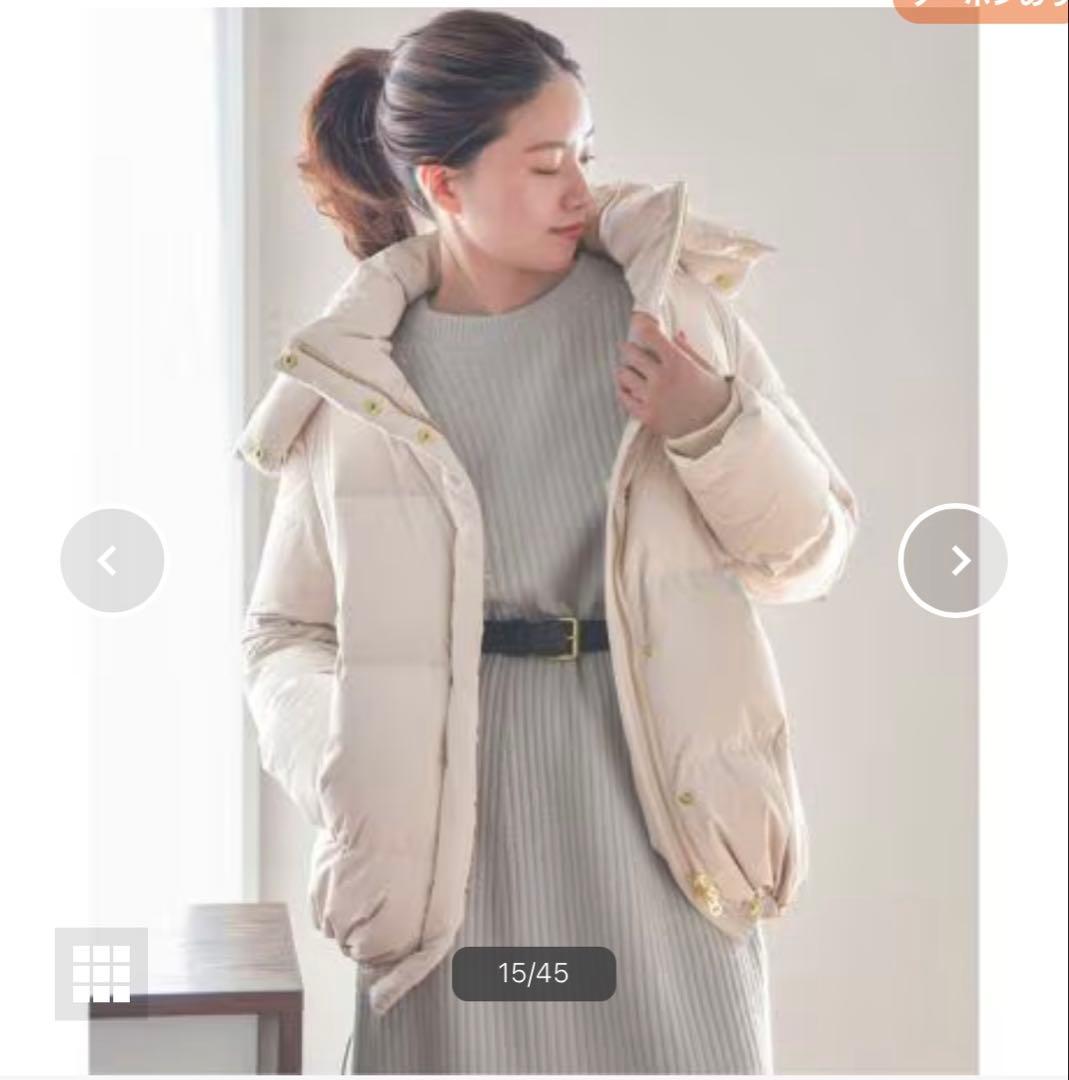 【新品未使用 タグ付き】IENA イエナ リサイクルダウンショートコート 36