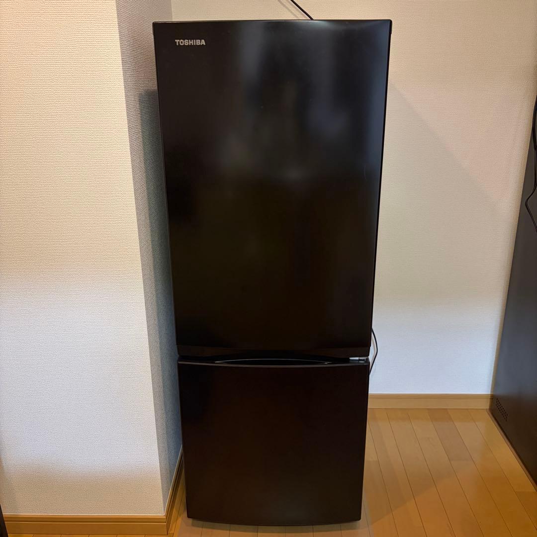 東芝(TOSHIBA) 冷蔵庫153L GR-U15BS 2ドア　右開きブラック