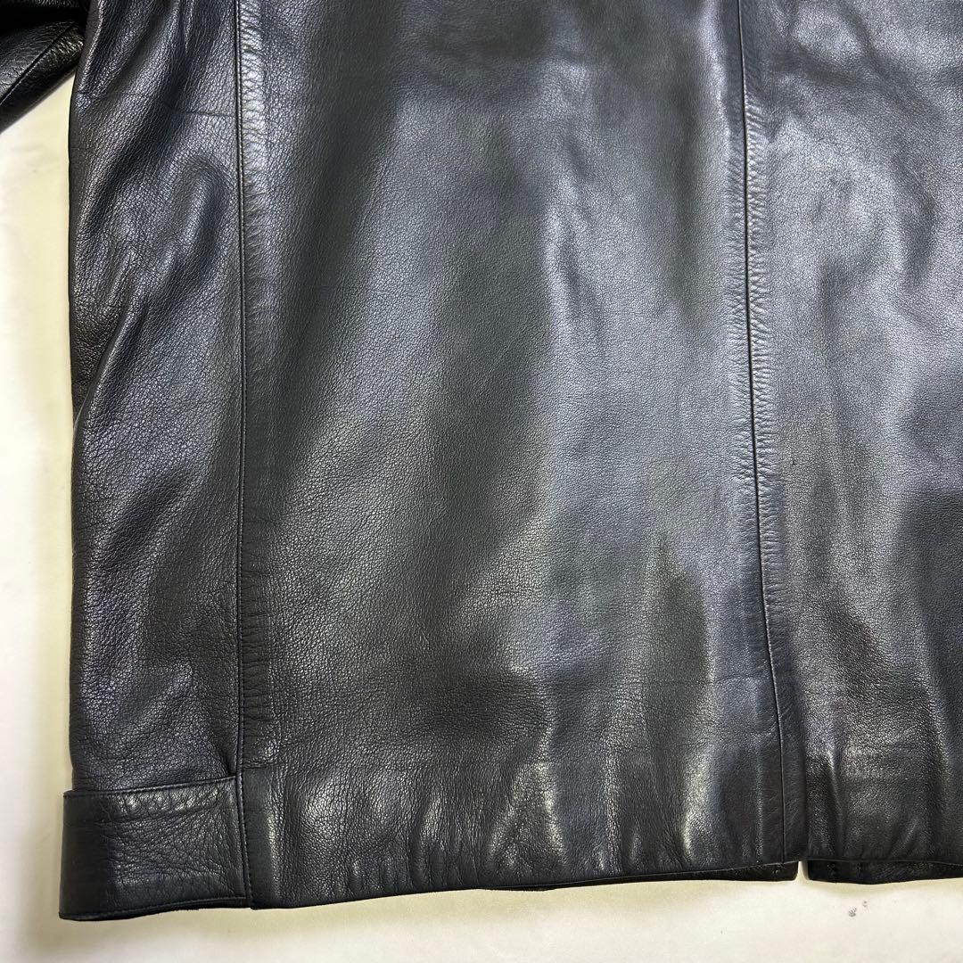 【90s】仏製 アニエスベーオム レザー ドリズラージャケット 黒 riri