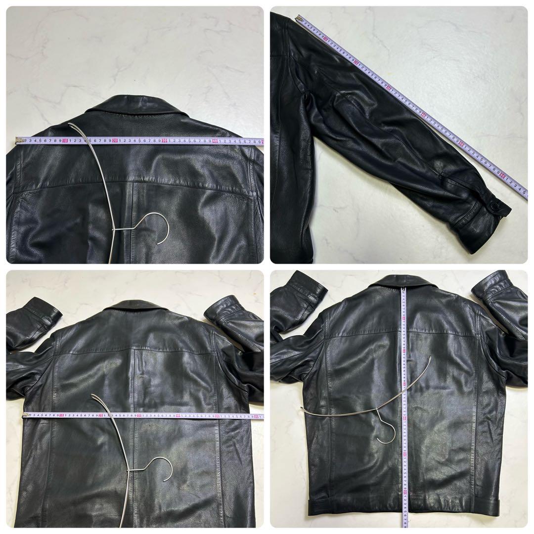 【90s】仏製 アニエスベーオム レザー ドリズラージャケット 黒 riri