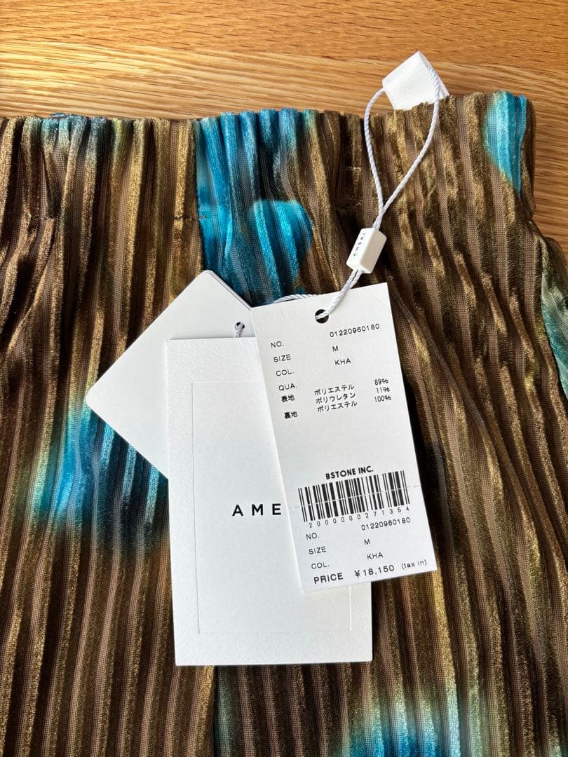 【Ameri】　MILA VELOUR CUT SKIRT M