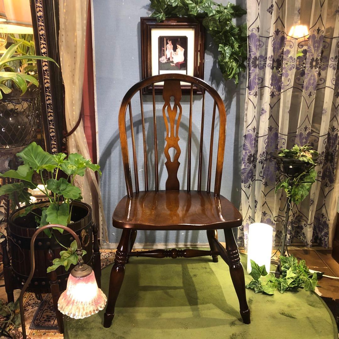 mikuroL 1キツツキマーク　ヴィンテージ ボーバックチェア