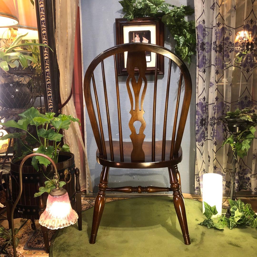 mikuroL 1キツツキマーク　ヴィンテージ ボーバックチェア