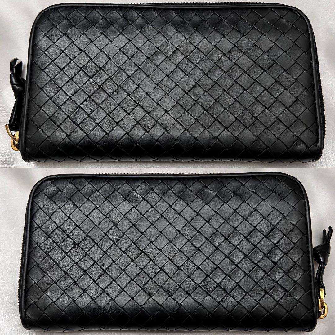 ◇美品◇ボッテガヴェネタ　長財布　ラウンドジップ　ブラック　ナッパレザー
