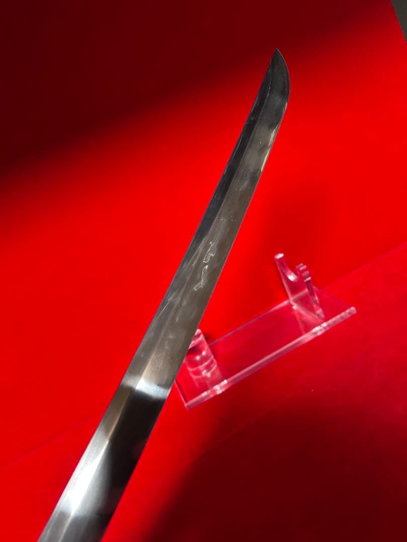 01562 包丁　和包丁　マグロ包丁　玉鋼　刃文綺麗　未使用品