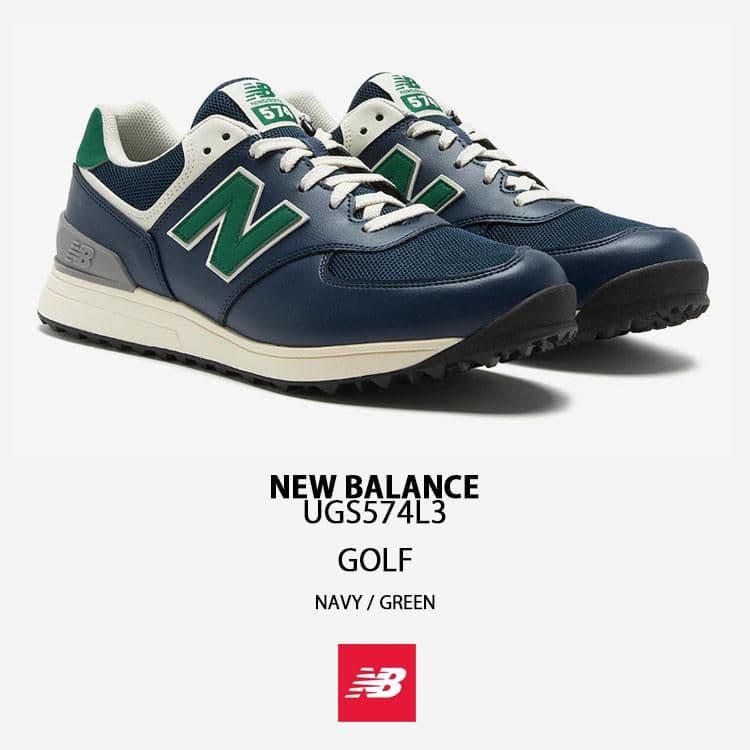 New Balance UGS574L3 ゴルフシューズ NAVY/GREEN