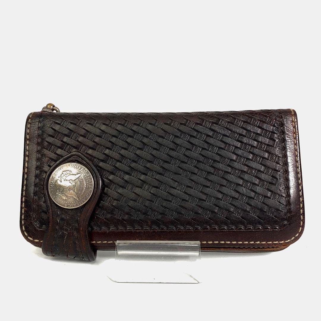 FUNNY　ライダーウォレット　バスケット　長財布　コンチョ