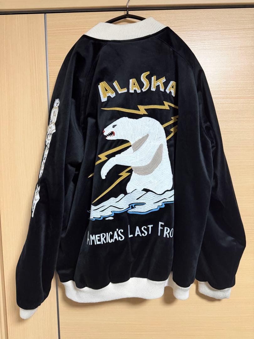 HOUSTON ALASKA スカジャン 別珍