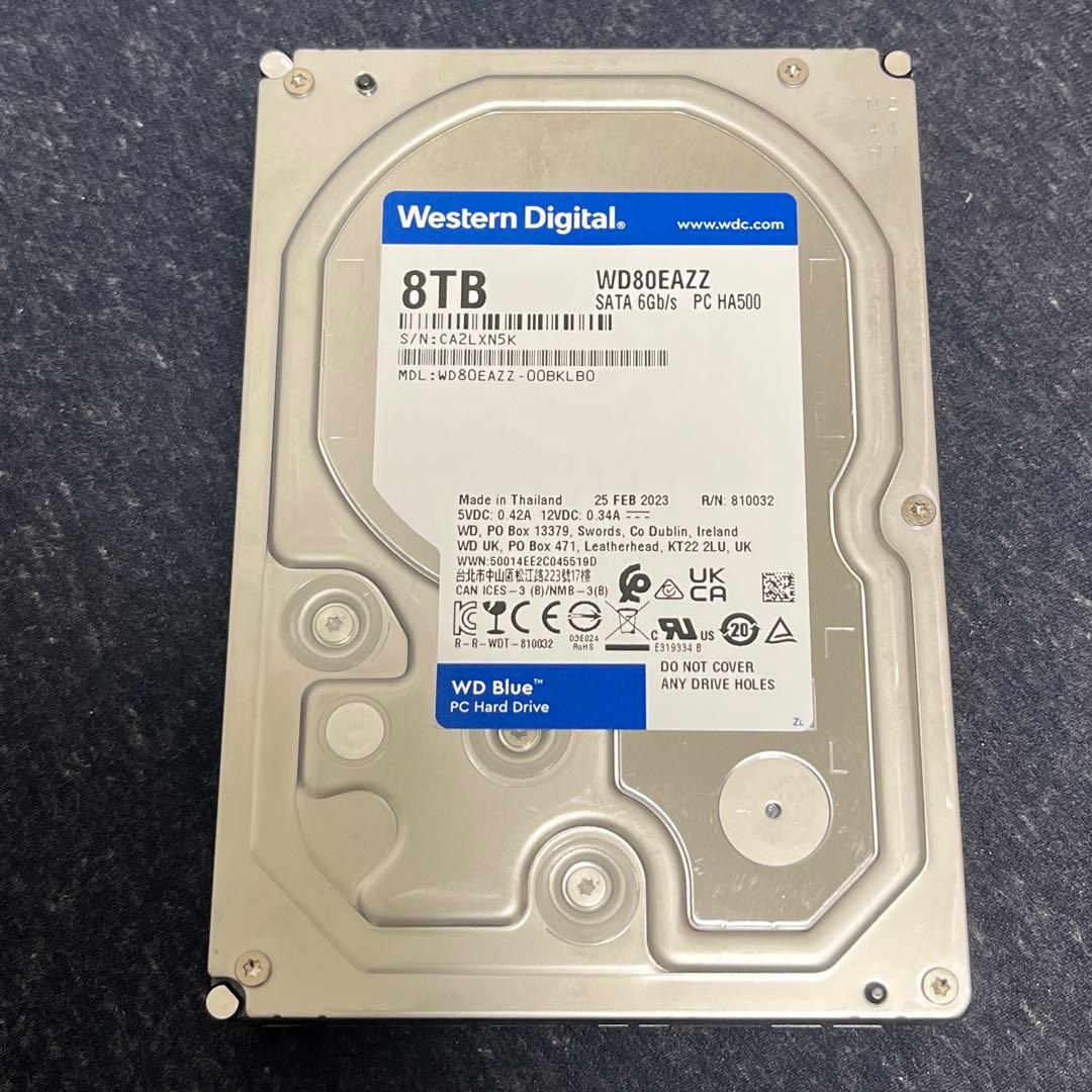 Western Digital WD80EAZZ 8TB HDD 141時間