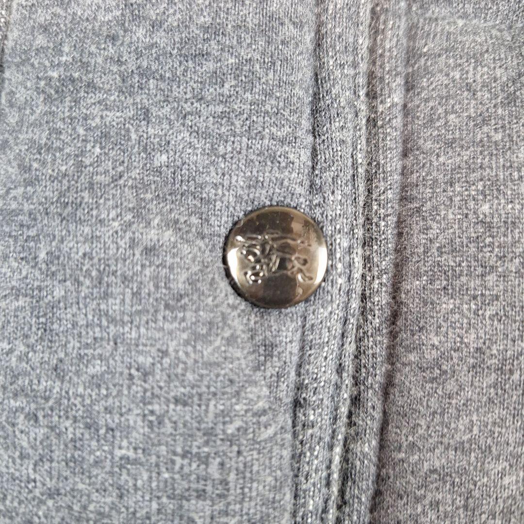 BURBERRY　ブルーレーベル　ダウンベスト　ノバチェック　フード　グレー　M