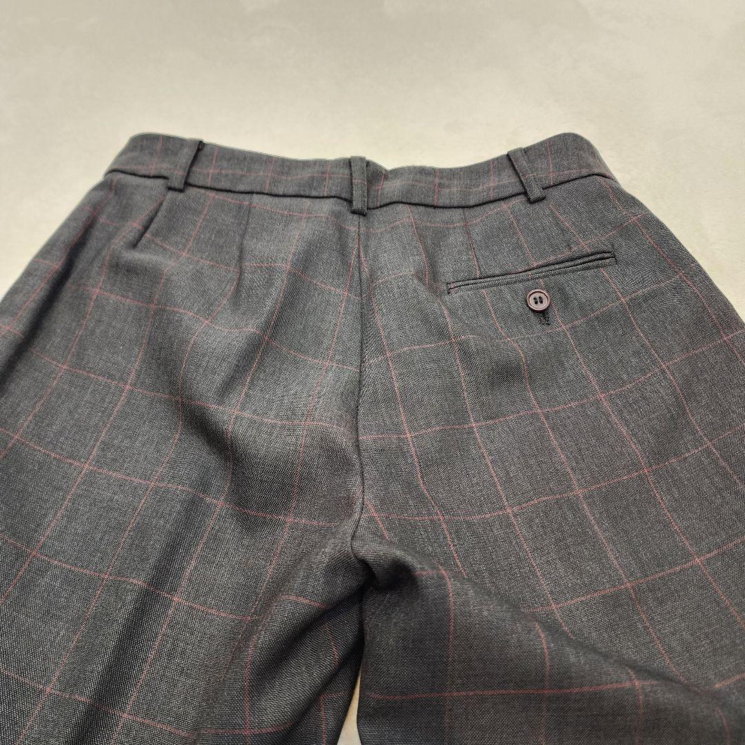 Paul Smith ポールスミス セットアップ スーツ パンツ グレー 裏地赤