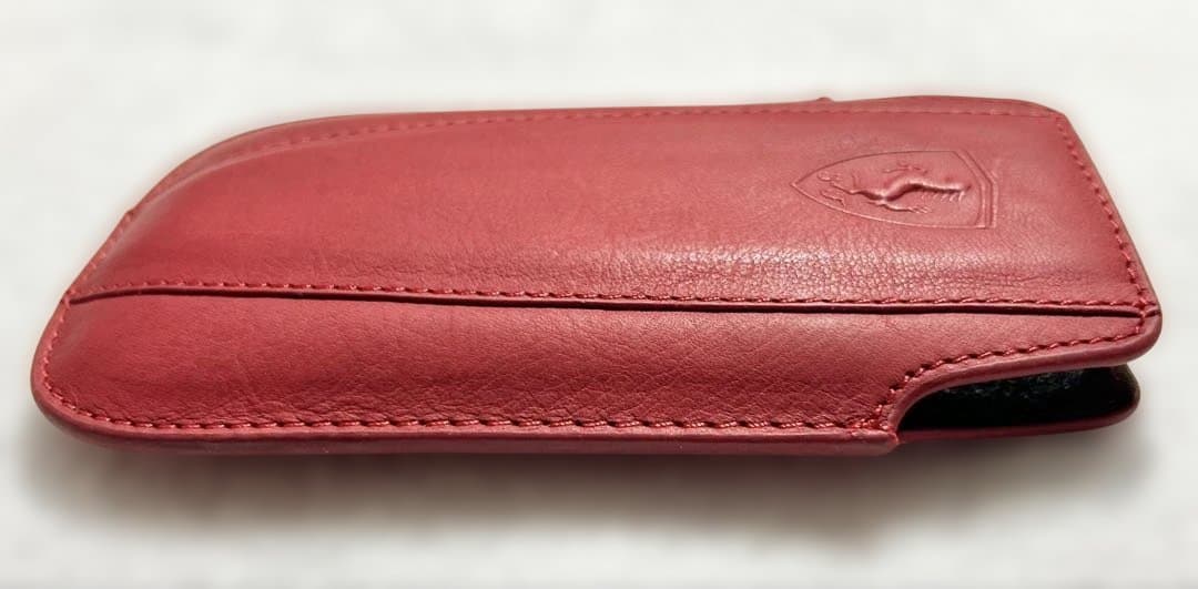 フェラーリ FIクラブ　Phone 3G 3GS 4G 4GS用レッド本革ケース