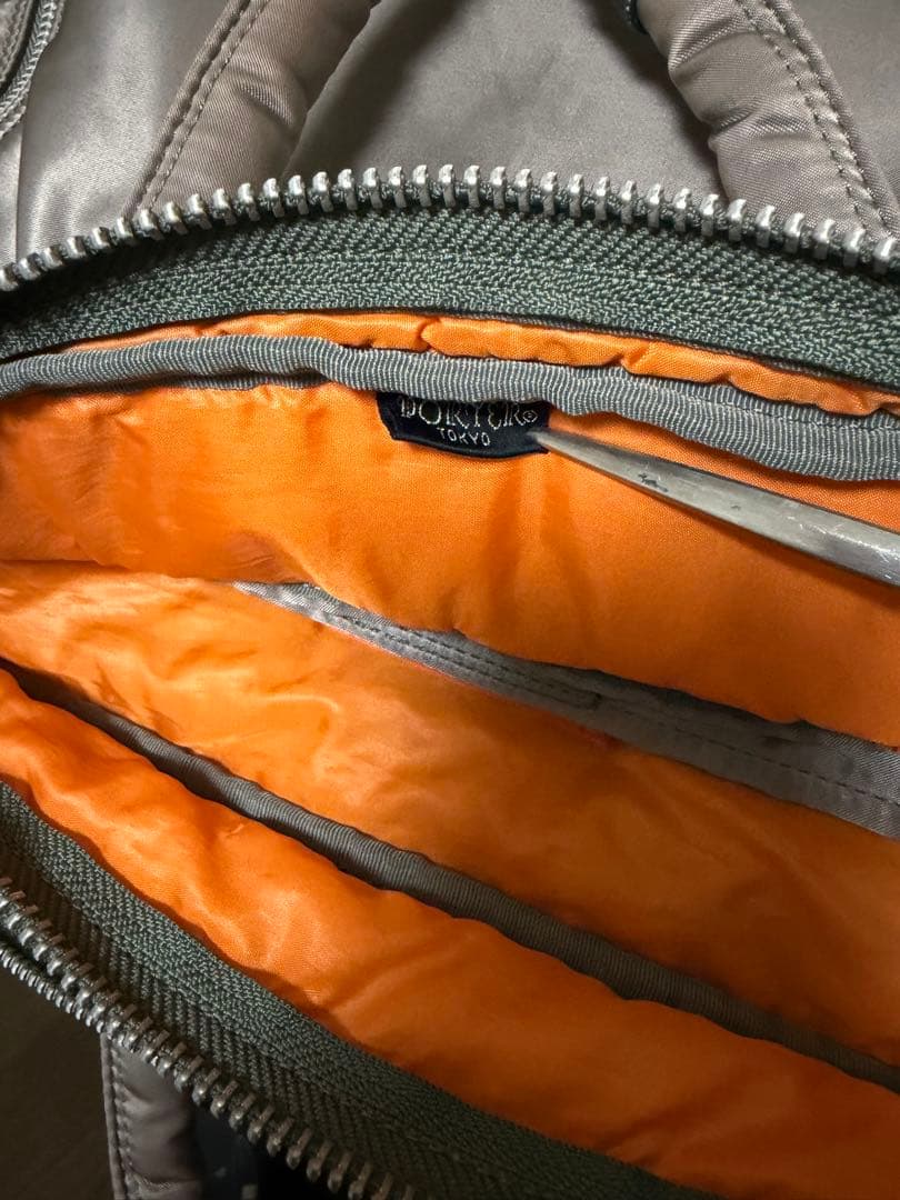 ら*ア様 ポーター タンカー 3way 2層 ブリーフケース シルバーグレー