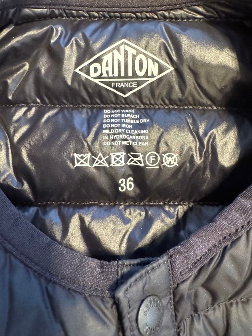 DANTON ダウンジャケット ブラック 36
