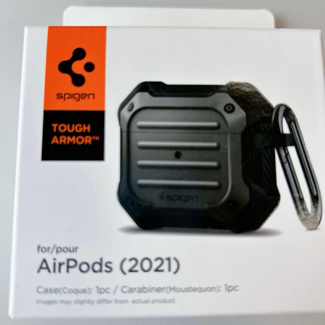 Airpods 第3世代 ケース ワイヤレス充電 対応 カラビナ ブラック