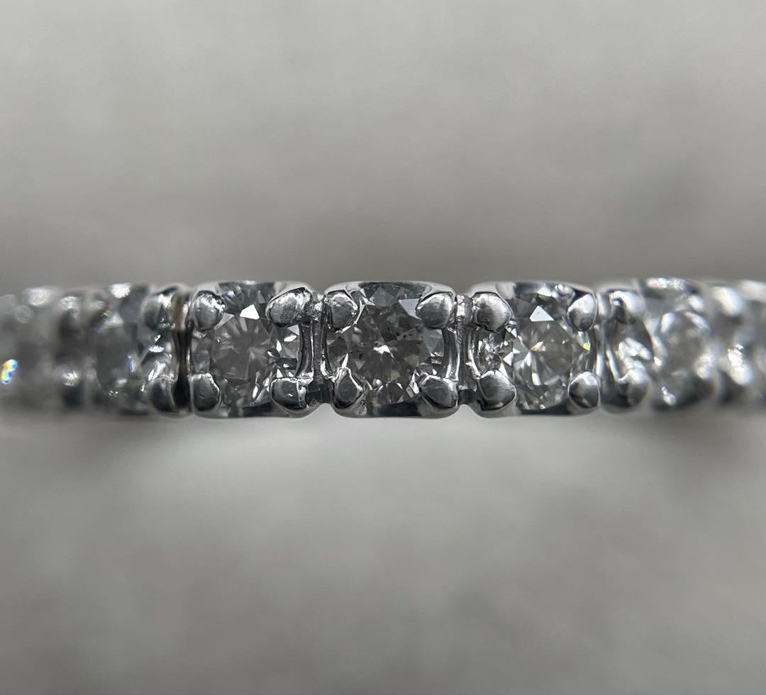 JL187★高級 ダイヤモンド1ct プラチナ フルエタニティ リング