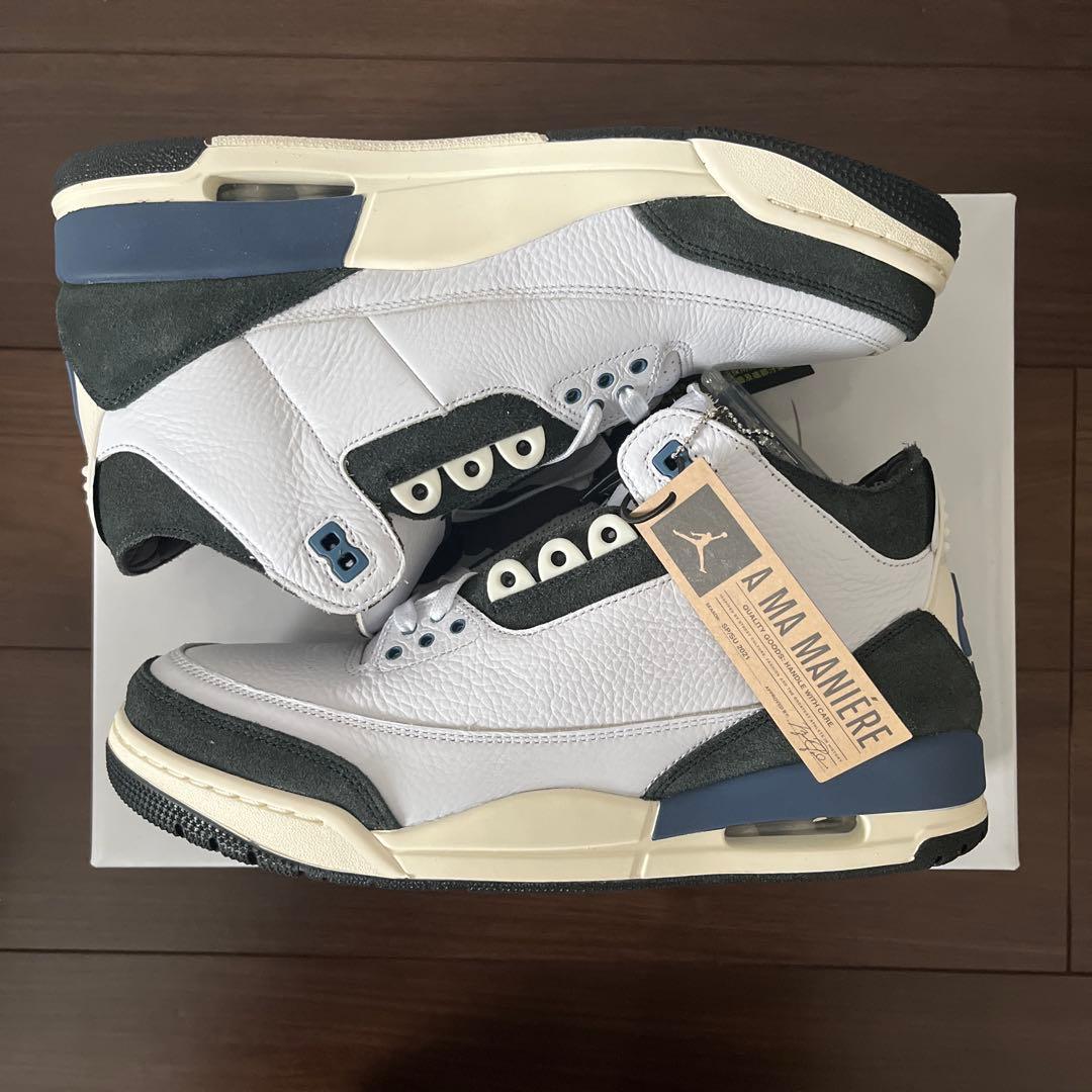 Air Jordan 3 アママニエール　ホワイト/ブラック/ネイビー