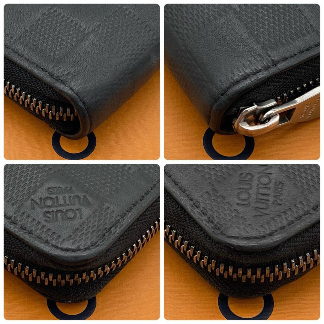 【超極美品】ルイヴィトン ジッピーヴェルティカル 長財布 ダミエアンフィニ