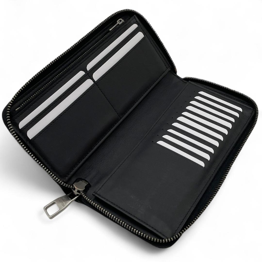 【超極美品】ルイヴィトン ジッピーヴェルティカル 長財布 ダミエアンフィニ