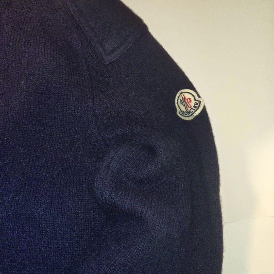 MONCLER　モンクレール　ウール　セーター　ハイネック　ネイビー　暖かい