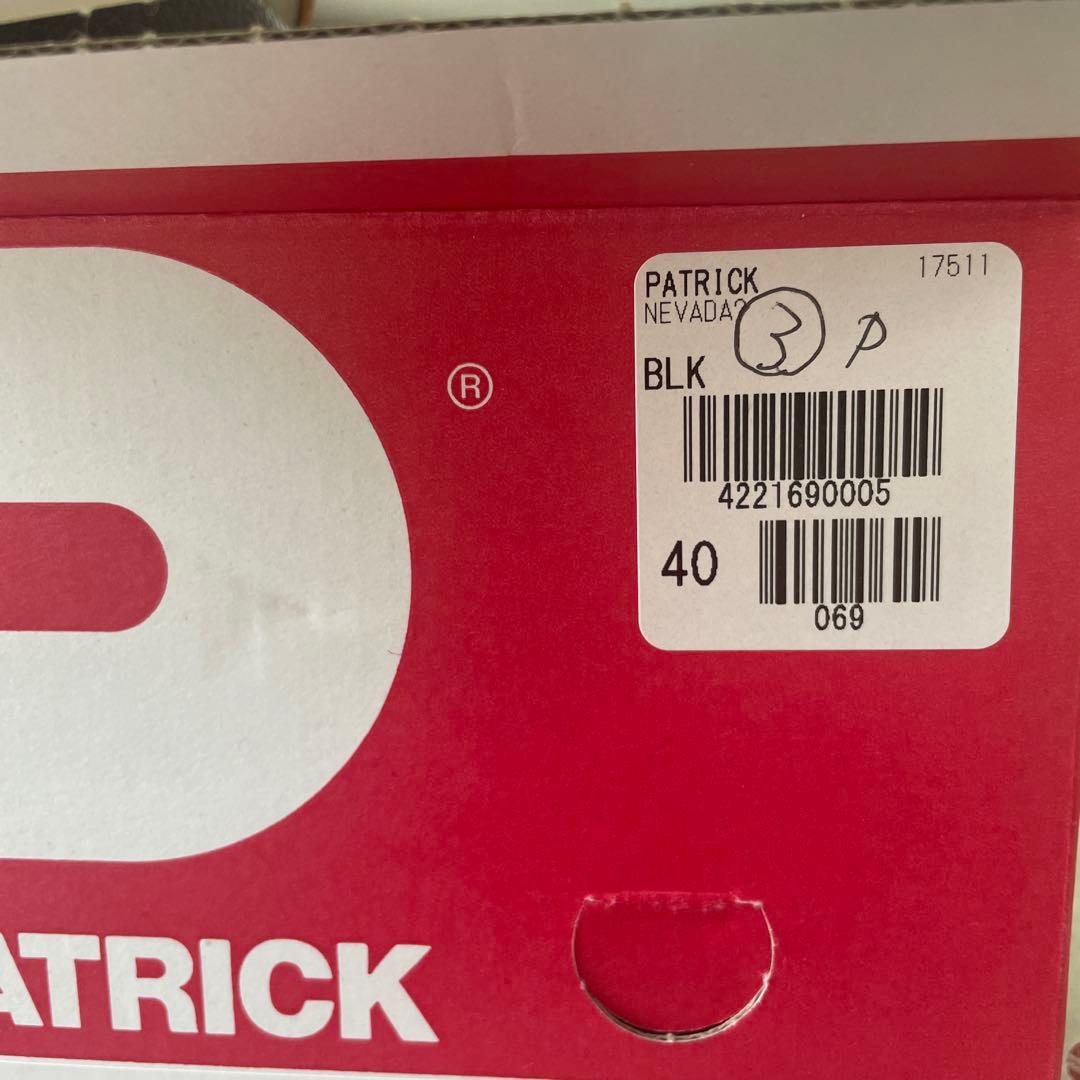 PATRICK NEVADA ブラックスニーカー　40
