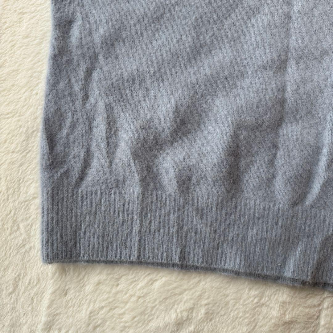 24AW SLOBE IENA フォックスウールカシミヤプルオーバー ブルー