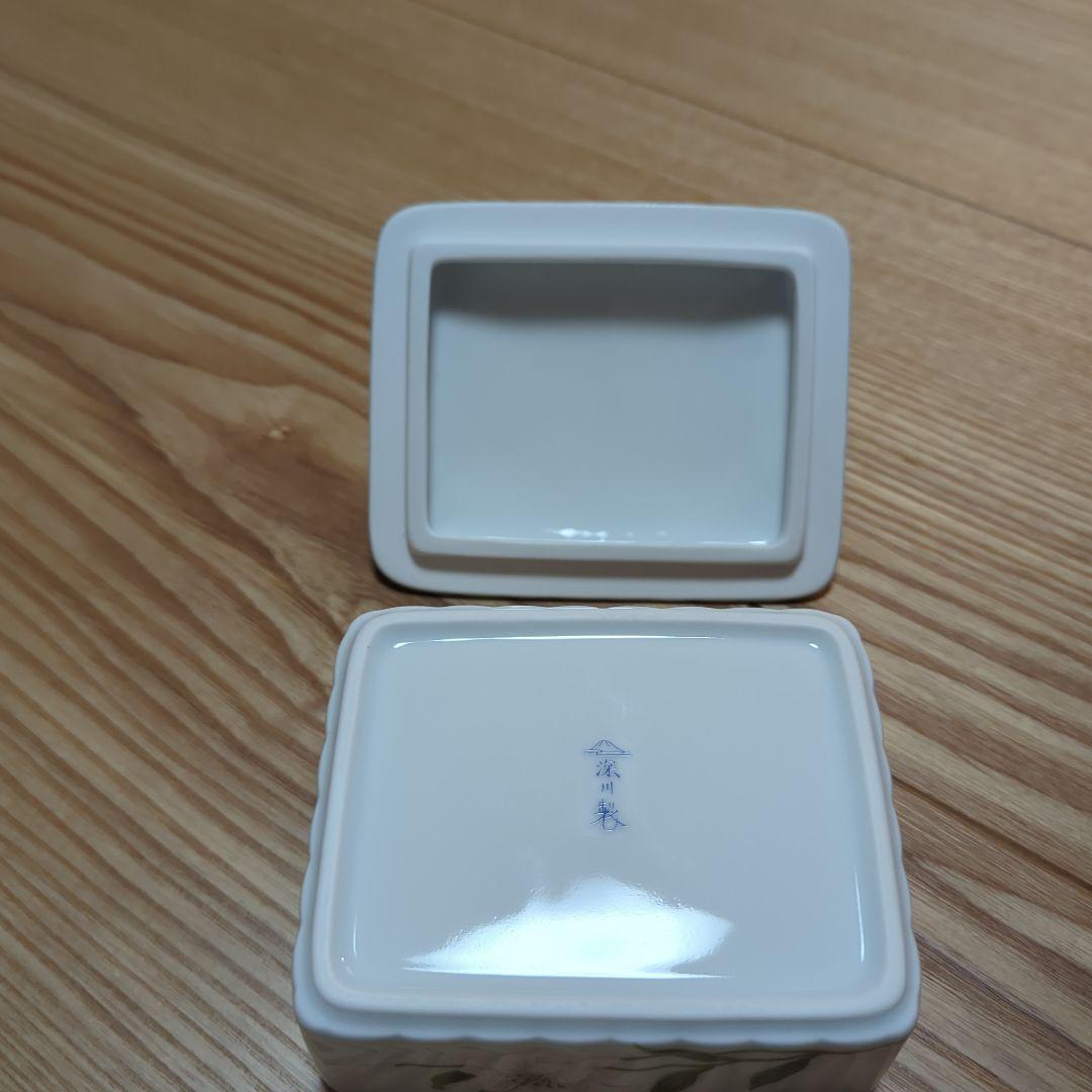 深川製磁 白百合 フローラルボックス