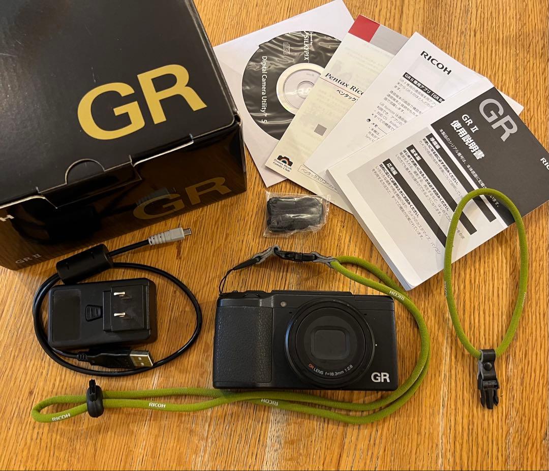 ★RICOH GRⅡ GR2 gr2 リコー製2wayストラップ付