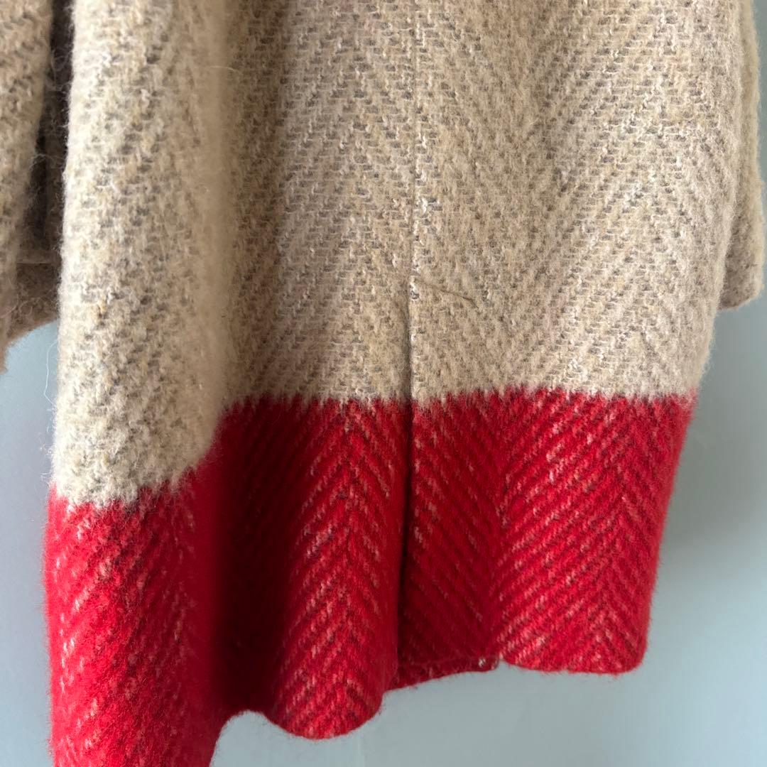 Diagram GRACE CONTINENTALシャギーボーダーコート