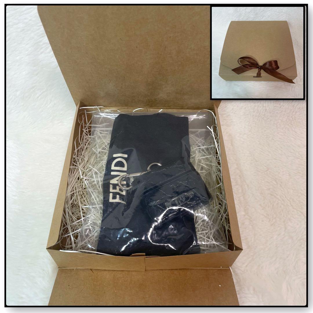 【極美品】FENDI フェンディ AirPods Proケース クロコレザー