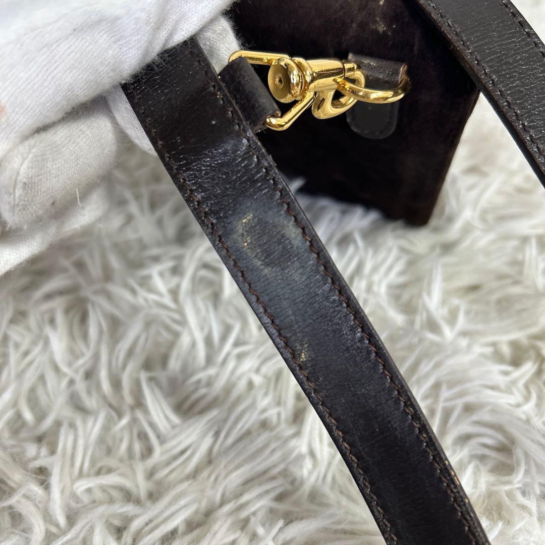 GUCCI ターンロック ウエストポーチ ウエストバッグ レザー スエード