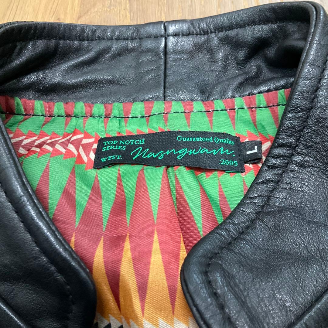 専用　美品　ナスングワム(Nasngwam) CP LEATHER JACKET