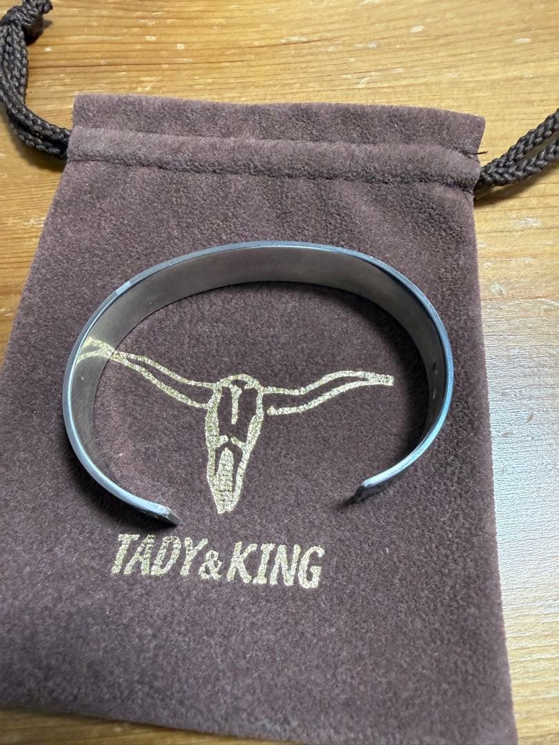 【オーダー品　廃盤】TADY&KING アラベスク平打ちバングル大小3点ローズ