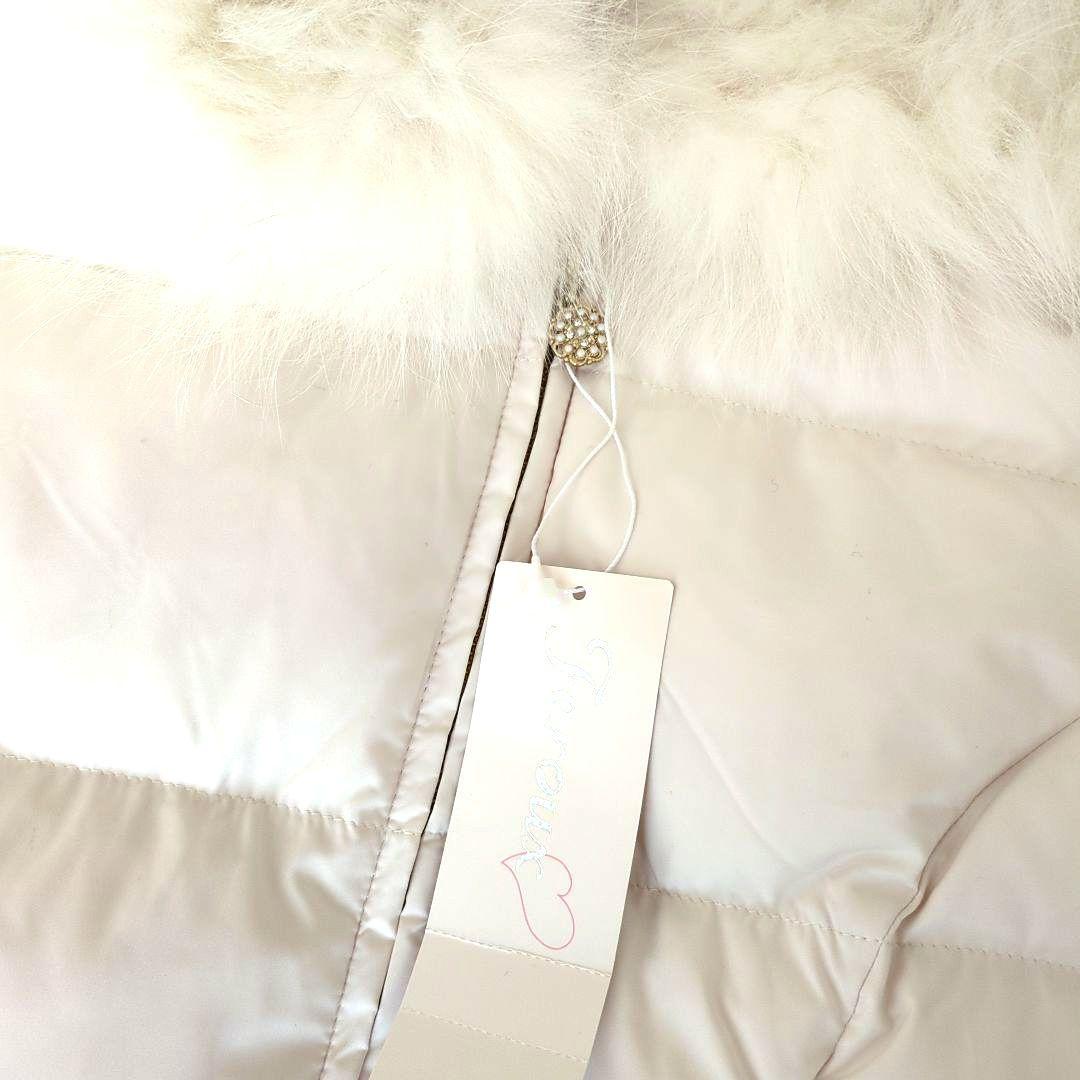 ✽mimoza✽　【新品】Feroux　フード付きダウンジャケット 白