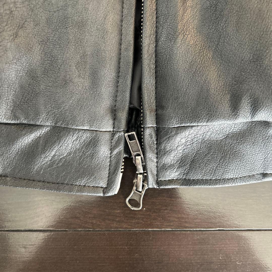 WISH FOREVER ブラックレザージャケット