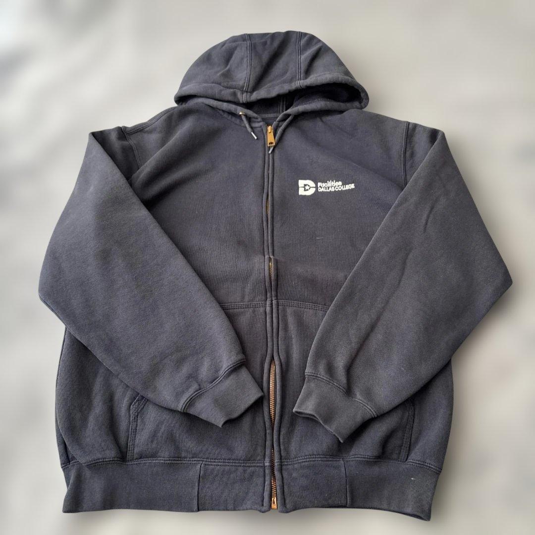 CARHARTT　カレッジ刺繍ロゴ　フルジップパーカー　　M