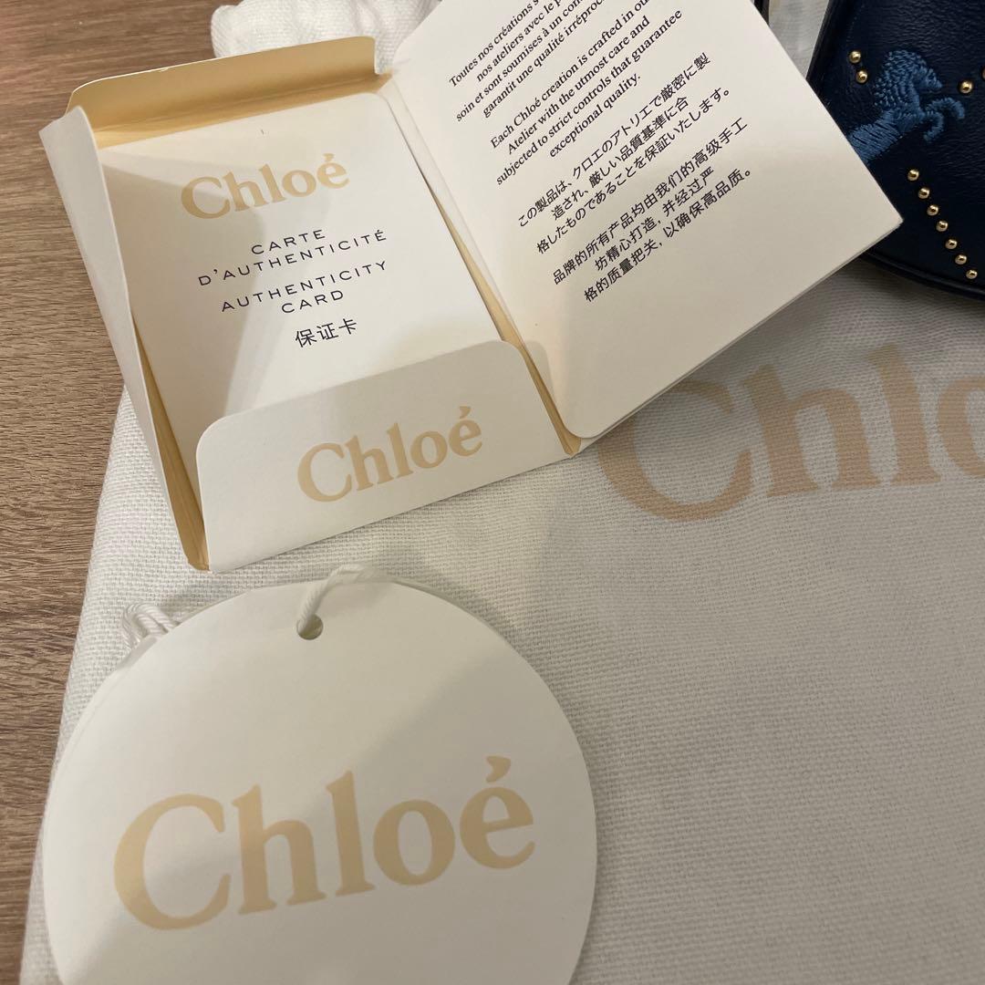 Chloé ネイビー ボディバッグ