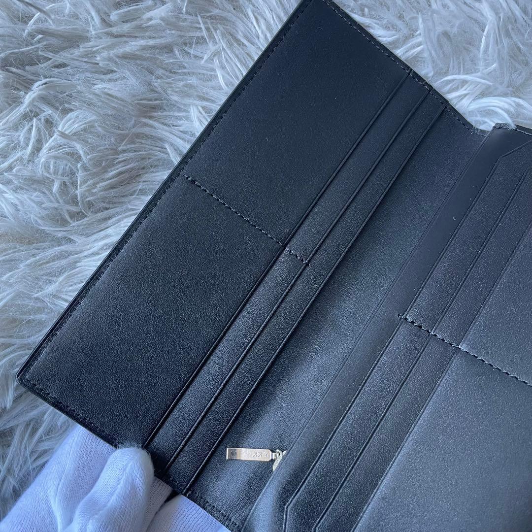 【未使用級】プレリーギンザ 長財布 エレファントレザー ブラック 定価49500