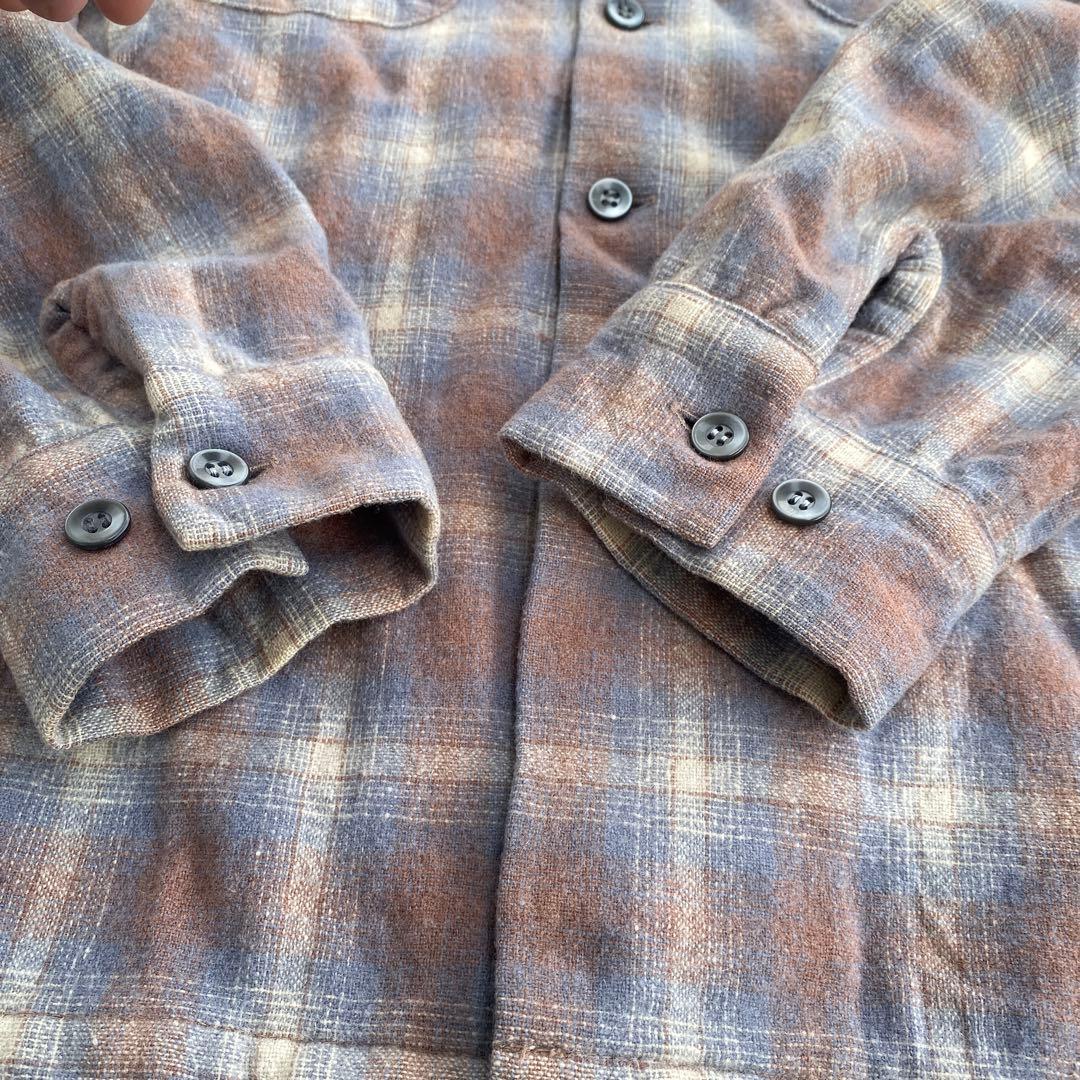 50s BUCK SKEIN BRAND ウールシャツ オンブレ （検ギャバ