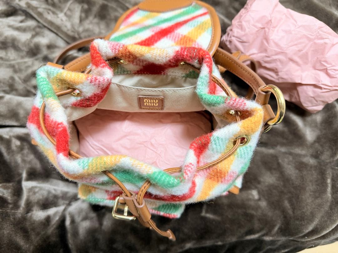 最終値下げ！正規店購入　miumiu ミニバッグ　バッグパック　レシート付