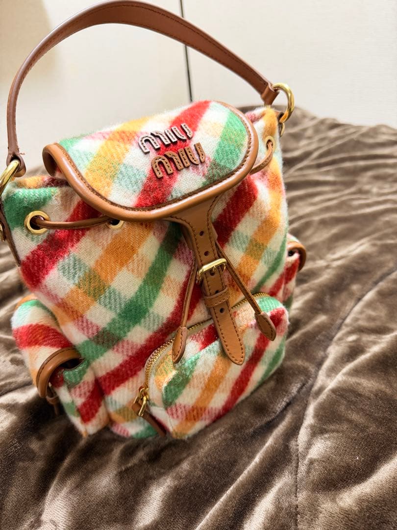 最終値下げ！正規店購入　miumiu ミニバッグ　バッグパック　レシート付