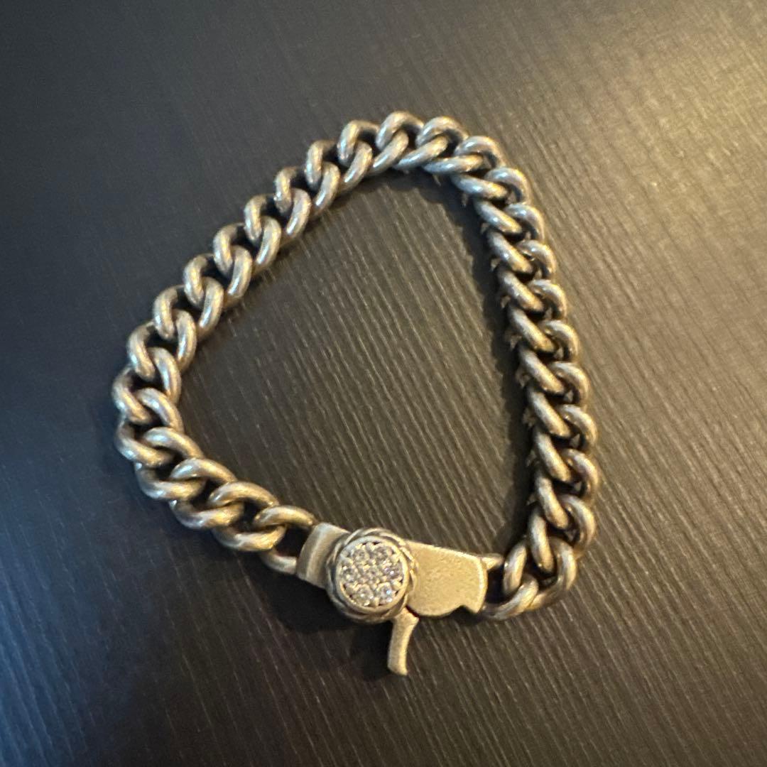 Aqua Silver チェーンブレスレット