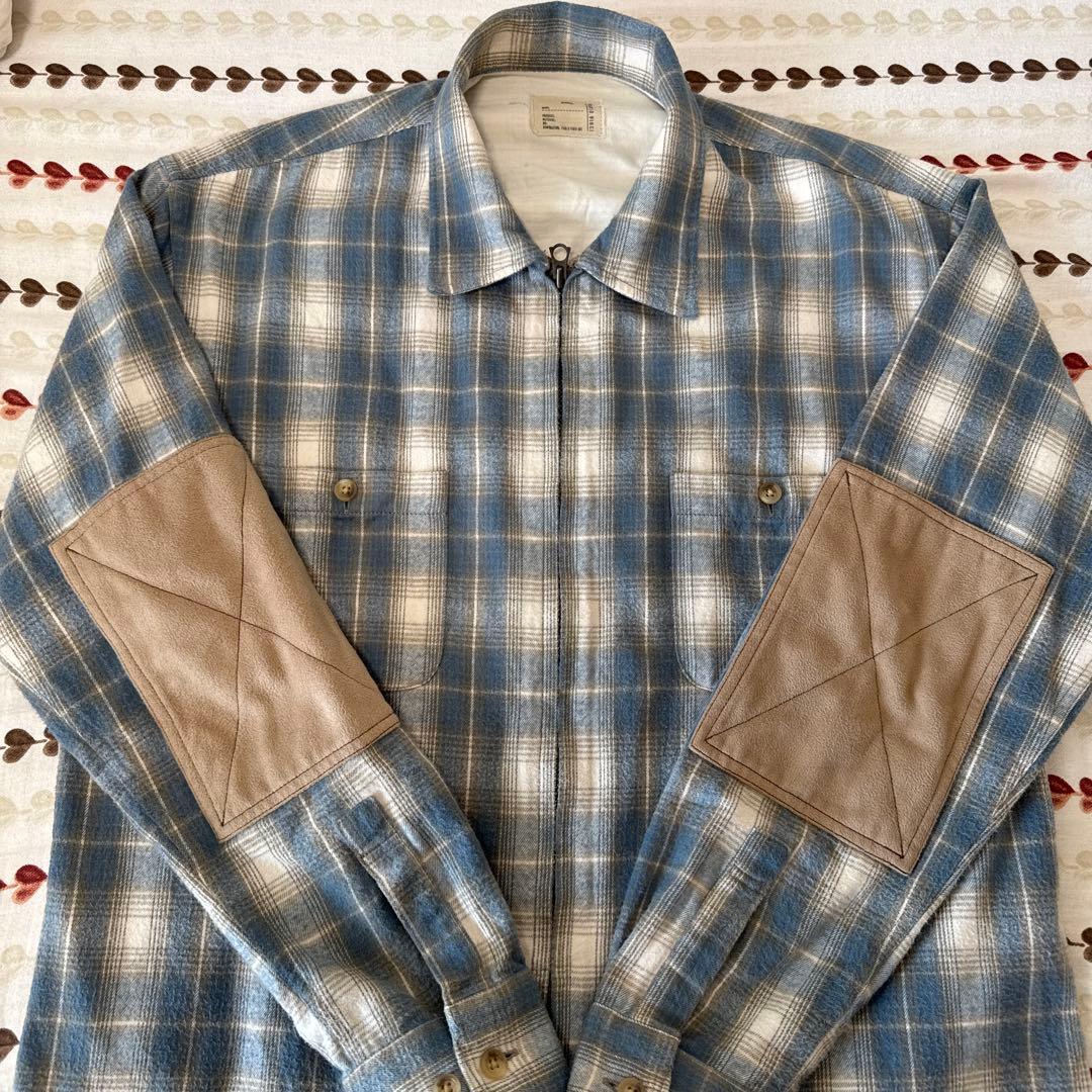 PABLO VINCI Ombre check zip shirt サイズS