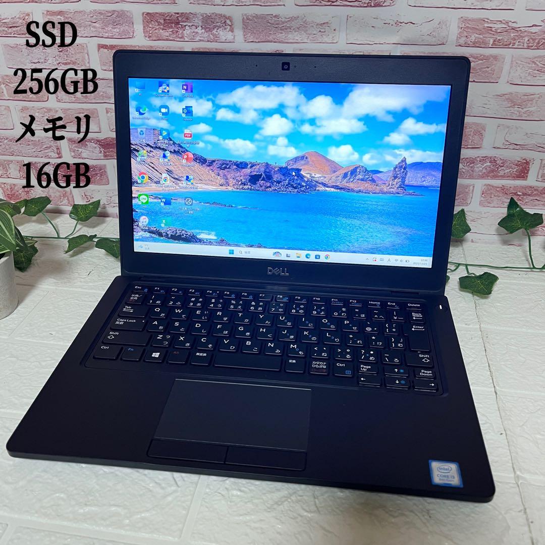 DELL美品 SSD新品256GB メモリ16GB★TypeC ノートPC146