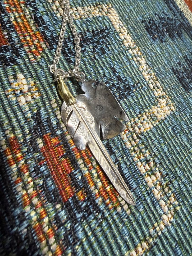 LARRY SMITH ネックレス ターコイズ カゼキリフェザー ラリースミス