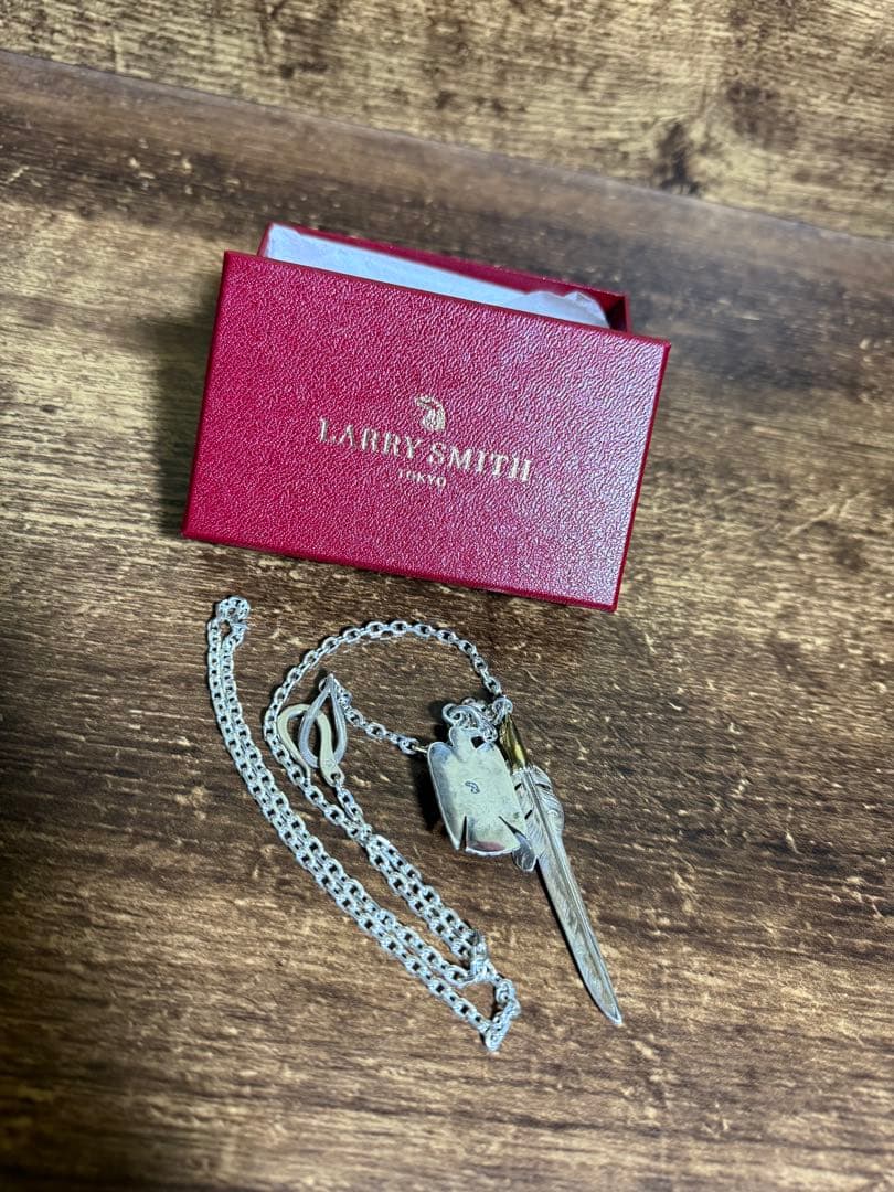 LARRY SMITH ネックレス ターコイズ カゼキリフェザー ラリースミス