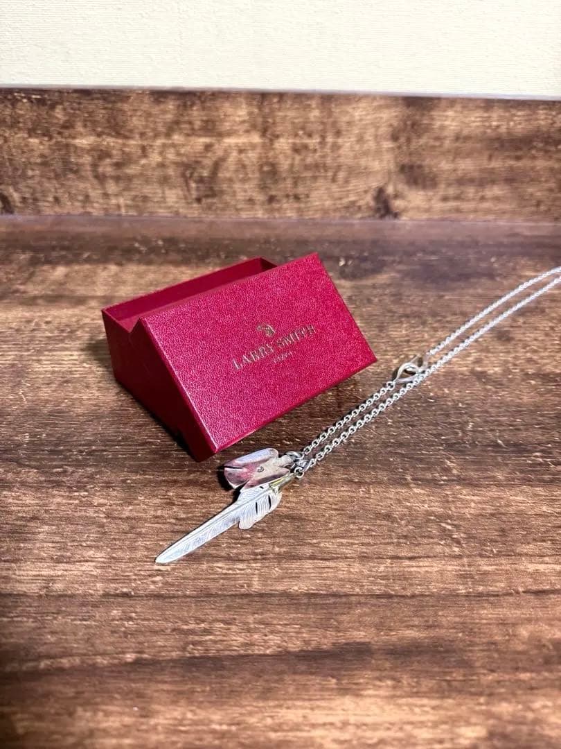 LARRY SMITH ネックレス ターコイズ カゼキリフェザー ラリースミス