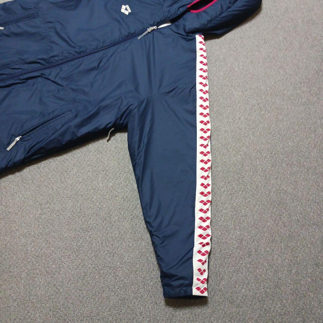 【arena】 フード付きベンチコート　起毛　競泳　サイズＬ