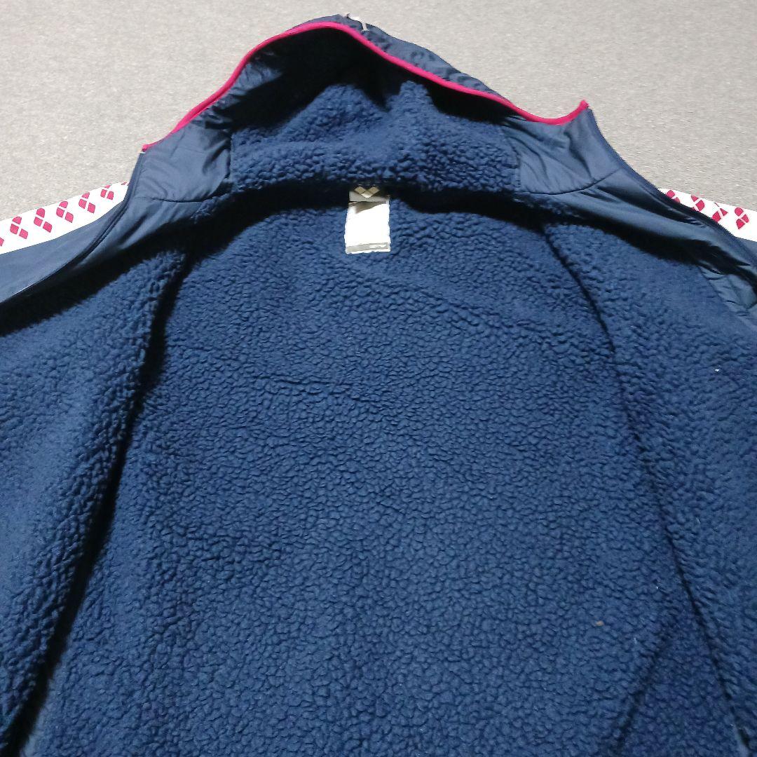 【arena】 フード付きベンチコート　起毛　競泳　サイズＬ