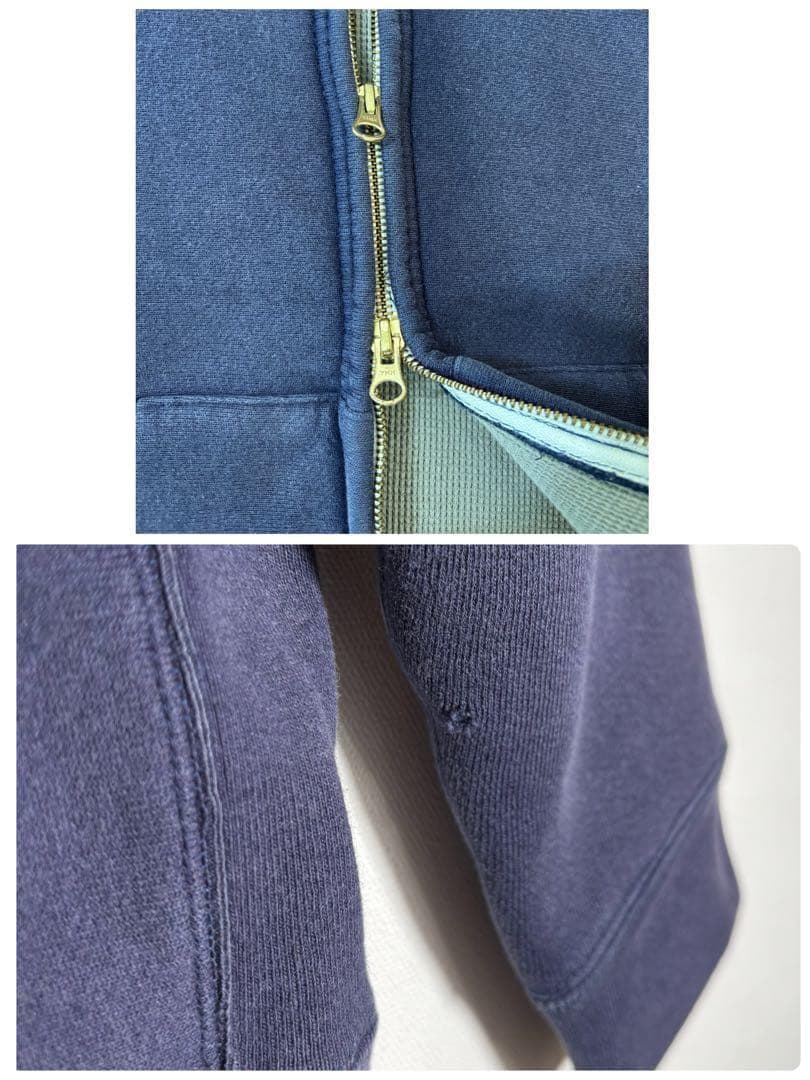 CAMBERキャンバー　USA製 ダブルフェイス裏サーマル　ジップアップパーカー